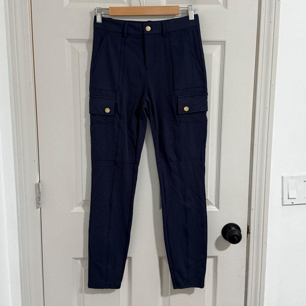 Halara DayStretch Hiking Cargo Pants Women Small Tall Blue Slim Athletic Stretch